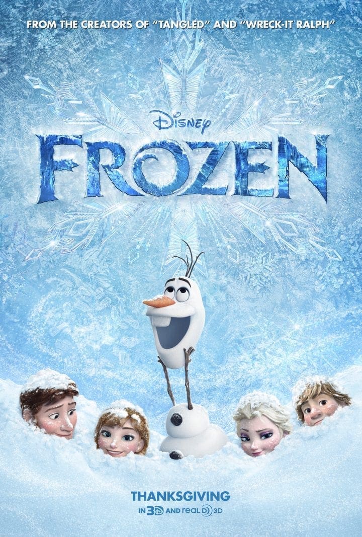 FROZEN New Disney Hit Movie Disney FROZEN Movie DVD Cover