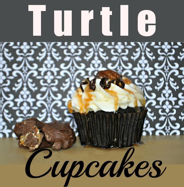 Chocolate Caramel Turtle Cupcakes