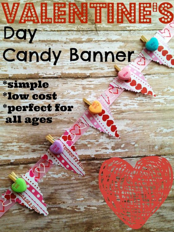 Valentine's Day Candy Banner