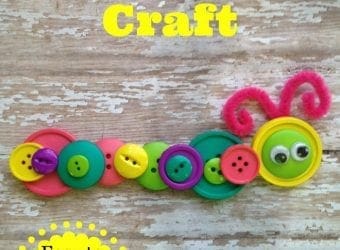 Button Caterpillar Craft