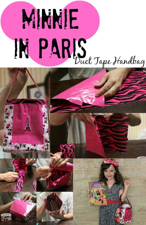 Minnie in Paris Duct Tape Handbag Tutorial