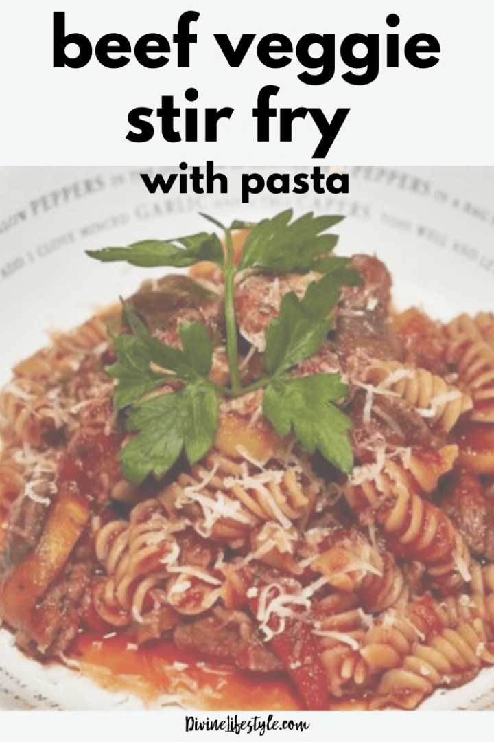 Beef Veggie Stir Fry Recipe with Pasta