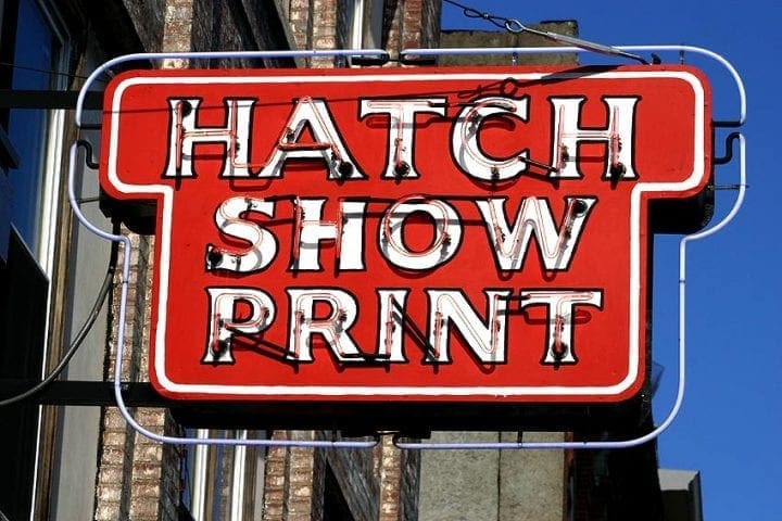 Hatch Show Print in Nashville Tennessee