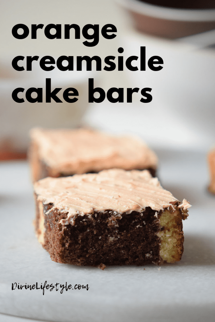 Orange Creamsicle Cake Bars Recipe