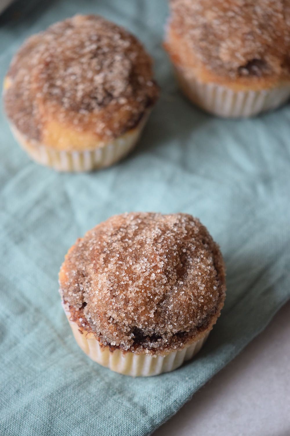 Nutella Stuffed Sugar Muffins Recipe