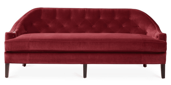 Velvet Furniture and Decor for the Home Red Velvet Couch Decor