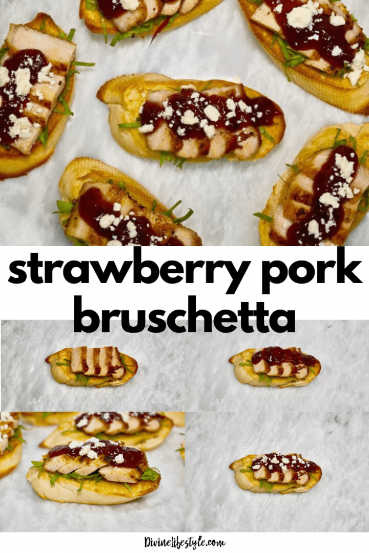 Strawberry Pork Bruschetta Recipe