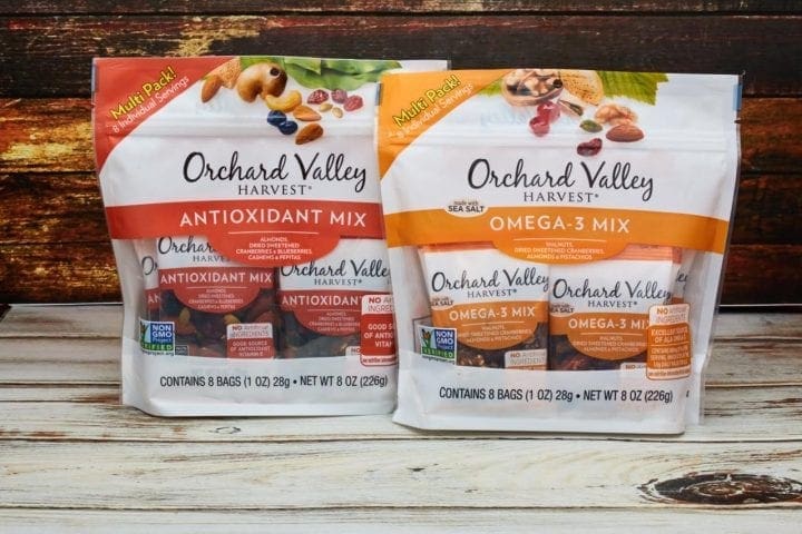 Orchard Valley Harvest Antioxidant and Omega-3 Wellness Mixes in Multi Pack Sizes #OVHsnacks