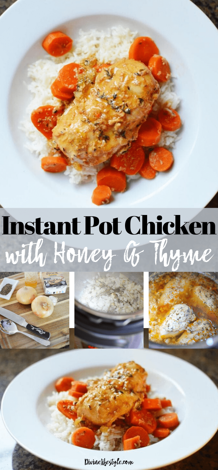 Honey Garlic Instant Pot Chicken Thighs instant pot chicken thighs honey garlic