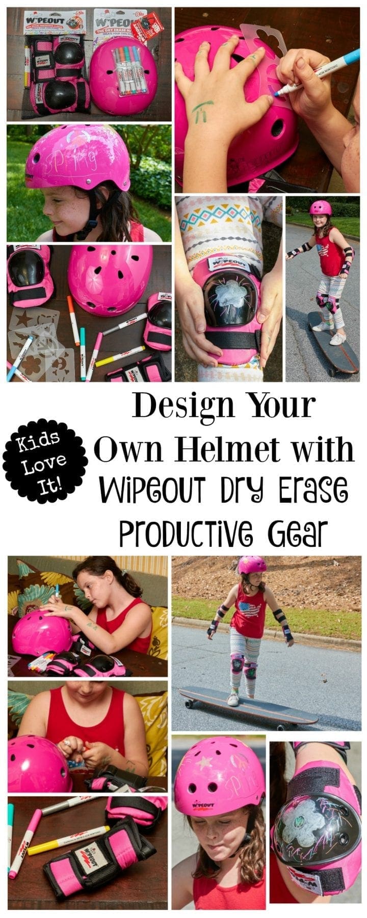 Design Your Own Helmet with Wipeout Dry Erase Productive Gear