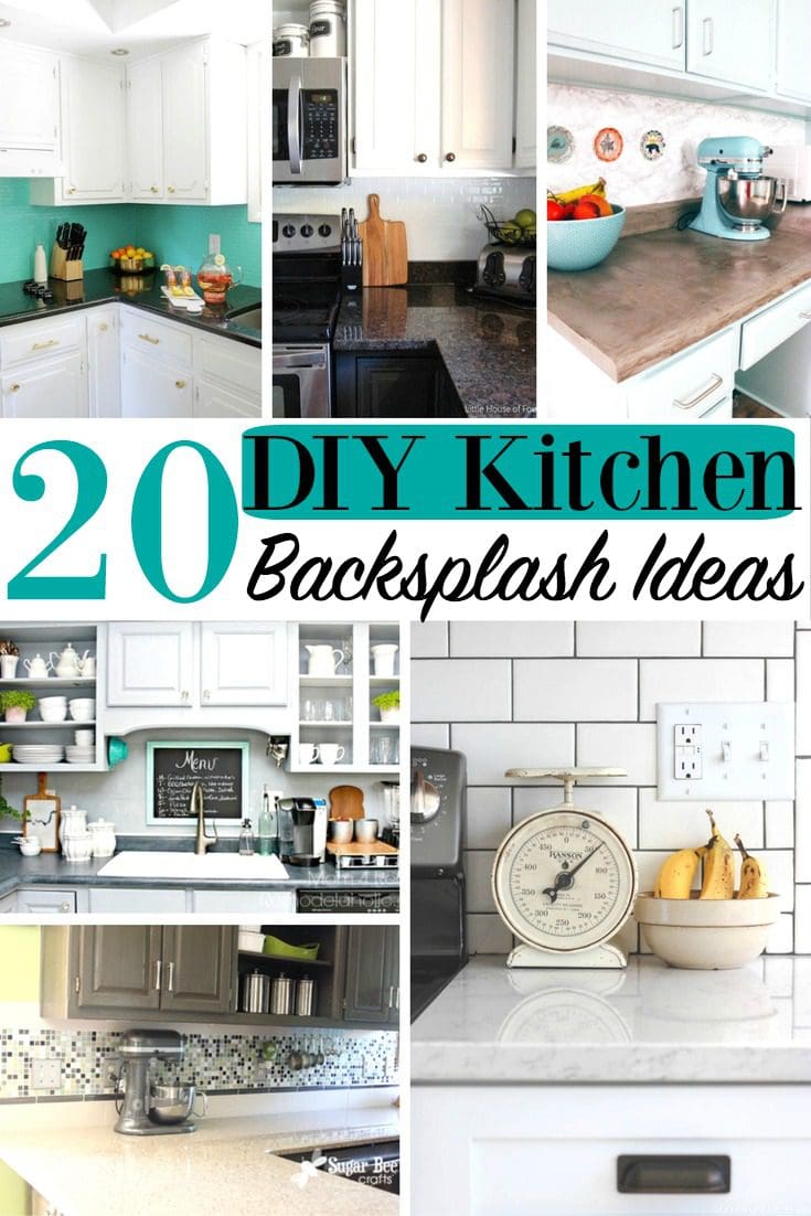20 DIY Kitchen Backsplash Ideas