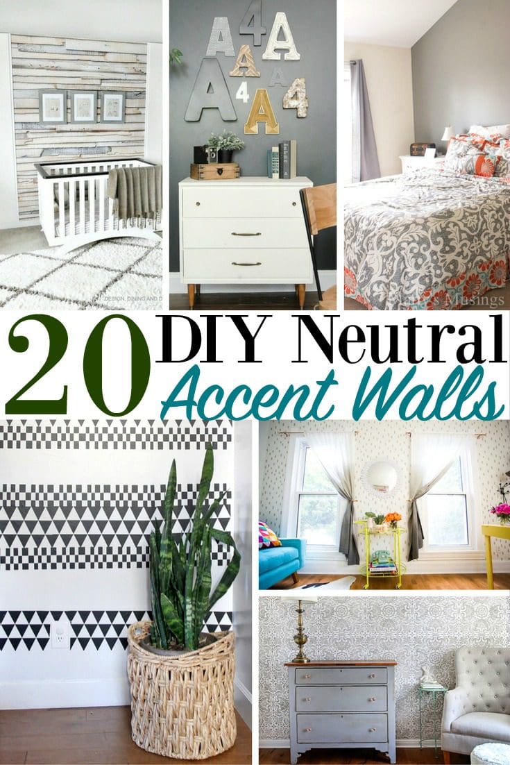 20 DIY Neutral Accent Walls