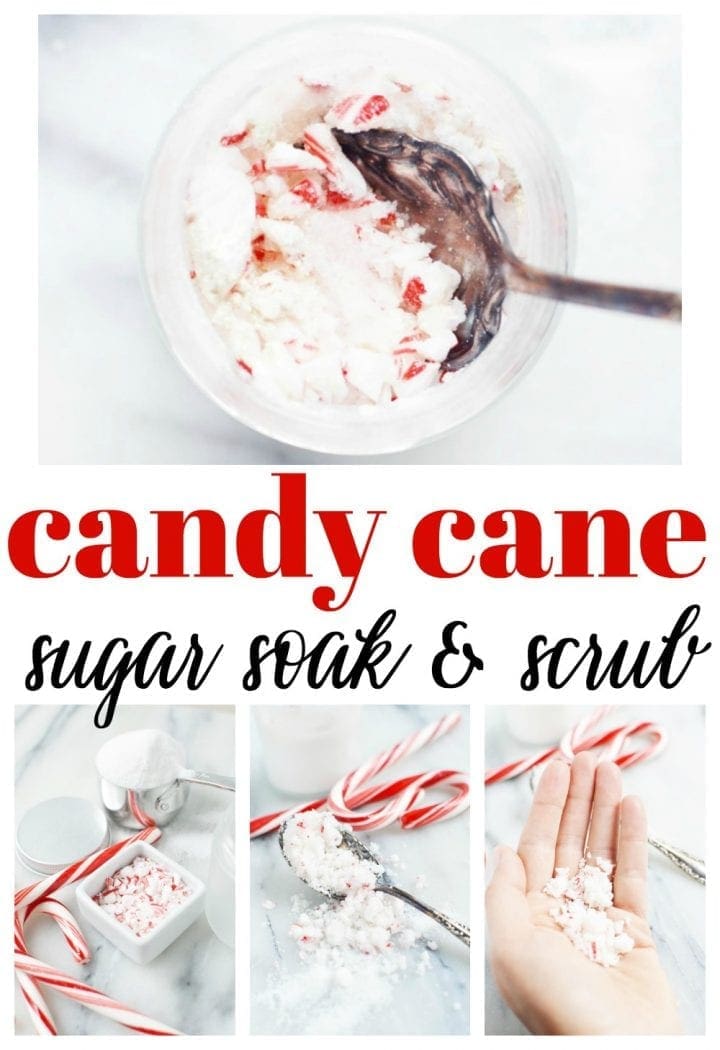 Candy cane sugar scrub