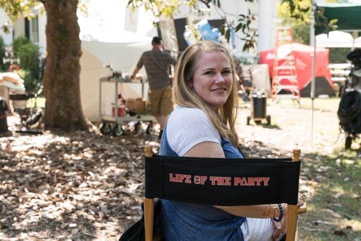 LIFE OF THE PARTY movie set visit with Melissa McCarthy