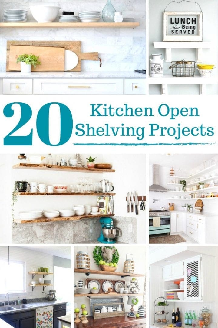 DIY Open Shelving Kitchen
