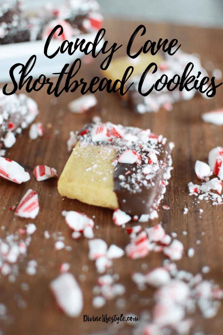 Candy cane shortbread cookies recipe