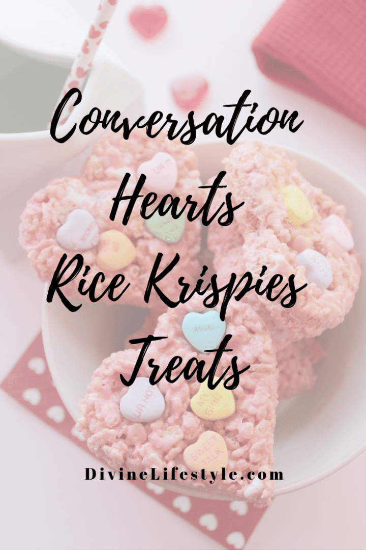 Conversation Hearts Rice Krispies Treats