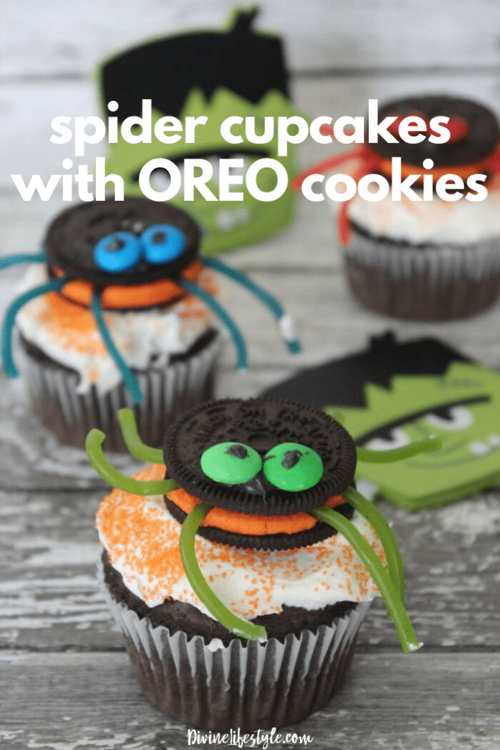 Oreo Spider Cupcakes