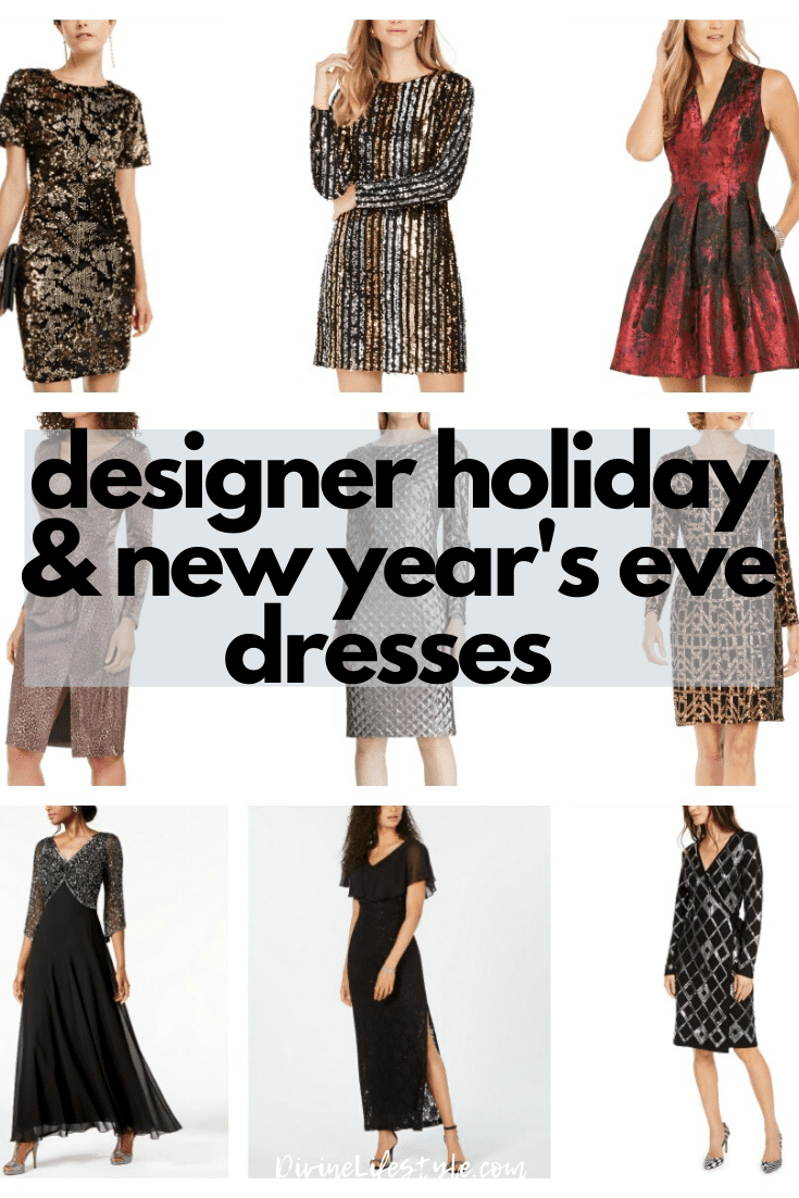 Designer Holiday and New Year's Eve Dresses