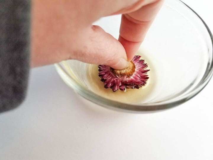 DIY Dried Flower Violet Goat Milk Soap