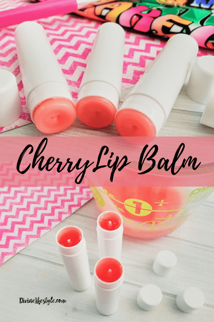DIY Cherry Lip Balm